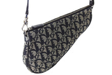 画像をギャラリービューアに読み込む, ChristianDior クリスチャンディオール サドルポーチ ワンショルダーバッグ トロッター MC 1013 ネイビー 美品 中古 66179