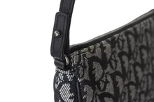 画像をギャラリービューアに読み込む, ChristianDior クリスチャンディオール サドルポーチ ワンショルダーバッグ トロッター MC 1013 ネイビー 美品 中古 66179