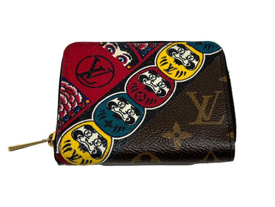 極美品 LOUIS VUITTON ルイヴィトン ジッピーコインケース だるま 日本限定 歌舞伎モチーフ M67250 ブラウン 中古 66186