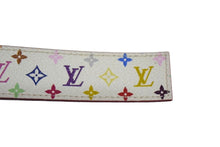 Load image into Gallery viewer, LOUIS VUITTON ルイヴィトン ベルト サンチュール キャレ M9682 モノグラムマルチカラー PVC ロゴ 村上隆 90/35 美品 中古 66188