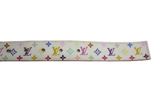Load image into Gallery viewer, LOUIS VUITTON ルイヴィトン ベルト サンチュール キャレ M9682 モノグラムマルチカラー PVC ロゴ 村上隆 90/35 美品 中古 66188