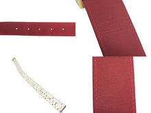 Load image into Gallery viewer, LOUIS VUITTON ルイヴィトン ベルト サンチュール キャレ M9682 モノグラムマルチカラー PVC ロゴ 村上隆 90/35 美品 中古 66188
