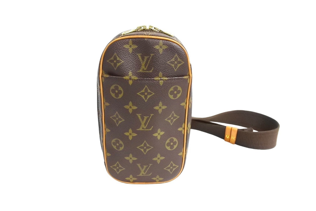 LOUIS VUITTON ルイヴィトン ポシェットガンジュ ボディバッグ M51870 モノグラム 美品 中古 66190
