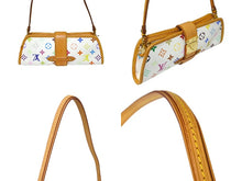 画像をギャラリービューアに読み込む, LOUIS VUITTON ルイヴィトン バッグ シャーリー 村上隆 モノグラムマルチカラー ホワイト M40049 ゴールド金具 美品 中古 66193