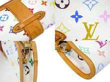 画像をギャラリービューアに読み込む, LOUIS VUITTON ルイヴィトン バッグ シャーリー 村上隆 モノグラムマルチカラー ホワイト M40049 ゴールド金具 美品 中古 66193