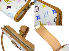 画像をギャラリービューアに読み込む, LOUIS VUITTON ルイヴィトン バッグ シャーリー 村上隆 モノグラムマルチカラー ホワイト M40049 ゴールド金具 美品 中古 66193