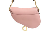 Load image into Gallery viewer, 極美品 新型 Christian Dior クリスチャンディオール レザー サドルバッグ ミニ ハンドバッグ ピンク レザー 中古 66195