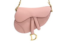 Load image into Gallery viewer, 極美品 新型 Christian Dior クリスチャンディオール レザー サドルバッグ ミニ ハンドバッグ ピンク レザー 中古 66195