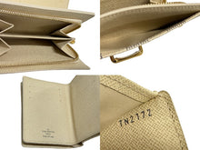 画像をギャラリービューアに読み込む, LOUIS VUITTON ルイヴィトン 三つ折り財布 ポルトフォイユ ジョイ N60030 ホワイト ゴールド金具 美品 中古 66196