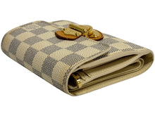 画像をギャラリービューアに読み込む, LOUIS VUITTON ルイヴィトン 三つ折り財布 ポルトフォイユ ジョイ N60030 ホワイト ゴールド金具 美品 中古 66196