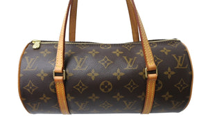 LOUIS VUITTON ルイヴィトン ハンドバック パピヨン30 GM 筒型 モノグラム M51385 ゴールド金具 ブラウン 美品 中古 66201