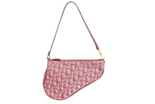 画像をギャラリービューアに読み込む, 極美品 ChristianDior クリスチャンディオール サドルポーチ ワンショルダーバッグ トロッター MC 0012 レッド 中古 66204