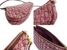 画像をギャラリービューアに読み込む, 極美品 ChristianDior クリスチャンディオール サドルポーチ ワンショルダーバッグ トロッター MC 0012 レッド 中古 66204