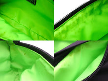 Load image into Gallery viewer, PRADA プラダ ウエストバッグ ボディバッグ 2VL004 ナイロン レザー ブラック グリーン シルバー金具 美品 中古 66207