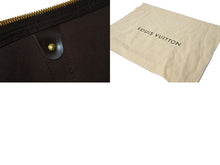 Load image into Gallery viewer, LOUIS VUITTON ルイヴィトン キーポル バンドリエール45 ボストンバッグ N41428 ダミエ エベヌ レザー ゴールド金具 美品 中古 66208
