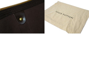 LOUIS VUITTON ルイヴィトン キーポル バンドリエール45 ボストンバッグ N41428 ダミエ エベヌ レザー ゴールド金具 美品 中古 66208