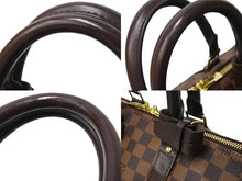 Load image into Gallery viewer, LOUIS VUITTON ルイヴィトン キーポル バンドリエール45 ボストンバッグ N41428 ダミエ エベヌ レザー ゴールド金具 美品 中古 66208