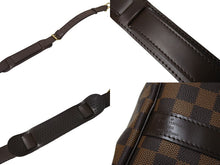 Load image into Gallery viewer, LOUIS VUITTON ルイヴィトン キーポル バンドリエール45 ボストンバッグ N41428 ダミエ エベヌ レザー ゴールド金具 美品 中古 66208