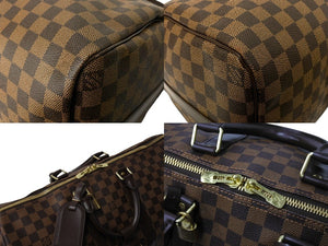 LOUIS VUITTON ルイヴィトン キーポル バンドリエール45 ボストンバッグ N41428 ダミエ エベヌ レザー ゴールド金具 美品 中古 66208