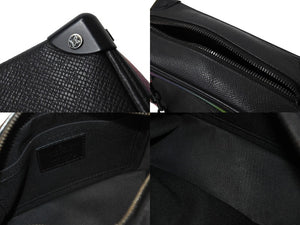 LOUISVUITTON ルイヴィトン タイガ ミニソフトトランク ショルダーバッグ タイガレザー M30351 ブラック マルチカラー 美品 中古 66209