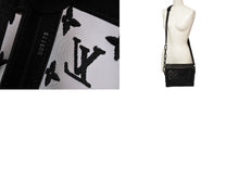 画像をギャラリービューアに読み込む, 極美品 LOUIS VUITTON ルイヴィトン ショルダーバッグ ソフトトランク M53964 メッシュ レザー ブラック 中古 66211