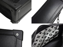 画像をギャラリービューアに読み込む, 極美品 LOUIS VUITTON ルイヴィトン ショルダーバッグ ソフトトランク M53964 メッシュ レザー ブラック 中古 66211