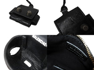 BALENCIAGA バレンシアガ ル カゴール ショルダーバッグ ブラック 7190652 シルバー金具 現行 美品 中古 66214