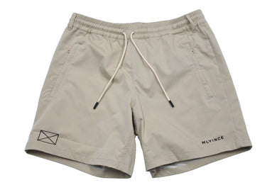 新品未使用 MLVINCE メルヴィンス リモンタ クラシックロゴ ショートパンツ ショーツ サイズM ベージュ 中古 66219