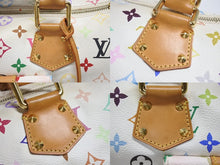Load image into Gallery viewer, LOUIS VUITTON ルイヴィトン スピーディ30 ハンドバッグ M92643 モノグラム マルチカラー 村上隆 ホワイト 美品 中古 4b006623