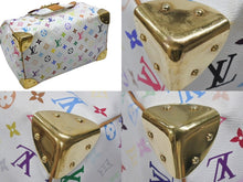 Load image into Gallery viewer, LOUIS VUITTON ルイヴィトン スピーディ30 ハンドバッグ M92643 モノグラム マルチカラー 村上隆 ホワイト 美品 中古 4b006623