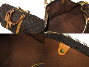 LOUIS VUITTON ルイヴィトン キーポル50 ボストンバッグ M41426 モノグラム キャンバス ゴールド金具 ブラウン 美品 中古 66245