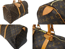 Load image into Gallery viewer, LOUIS VUITTON ルイヴィトン キーポル50 ボストンバッグ M41426 モノグラム キャンバス ゴールド金具 ブラウン 美品 中古 66245