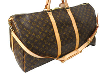 Load image into Gallery viewer, 極美品 LOUIS VUITTON ルイヴィトン キーポル バンドリエール 60 ボストンバッグ モノグラム ブラウン M41412 ゴールド金具 中古 66246