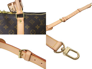 極美品 LOUIS VUITTON ルイヴィトン キーポル バンドリエール 60 ボストンバッグ モノグラム ブラウン M41412 ゴールド金具 中古 66246