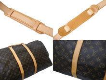 Load image into Gallery viewer, 極美品 LOUIS VUITTON ルイヴィトン キーポル バンドリエール 60 ボストンバッグ モノグラム ブラウン M41412 ゴールド金具 中古 66246