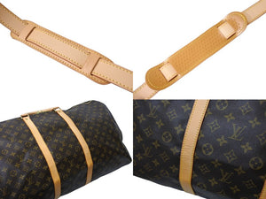 極美品 LOUIS VUITTON ルイヴィトン キーポル バンドリエール 60 ボストンバッグ モノグラム ブラウン M41412 ゴールド金具 中古 66246
