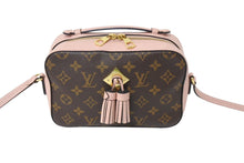 画像をギャラリービューアに読み込む, LOUIS VUITTON ルイヴィトン サントンジュ ショルダーバッグ ブラウン ピンク M43557 ゴールド金具 美品 中古 66247