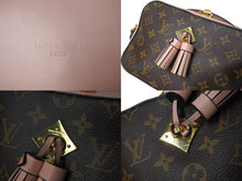 画像をギャラリービューアに読み込む, LOUIS VUITTON ルイヴィトン サントンジュ ショルダーバッグ ブラウン ピンク M43557 ゴールド金具 美品 中古 66247