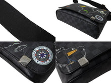 画像をギャラリービューアに読み込む, LOUIS VUITTON ルイヴィトン ディストリクトPM NM ショルダーバッグ N40238 ダミエ グラフィット シルバー金具 美品 中古 66254