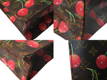 画像をギャラリービューアに読み込む, LOUIS VUITTON ルイヴィトン モノグラム チェリー サックプラ トートバッグ ブラウン M95010 村上隆 2005年春夏 美品 中古 66255