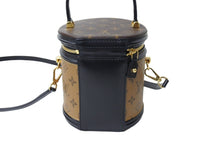 Load image into Gallery viewer, 新品同様 LOUIS VUITTON ルイヴィトン カンヌ ショルダーバッグ M43986 モノグラムリバース ブラウン ブラック 中古 66256