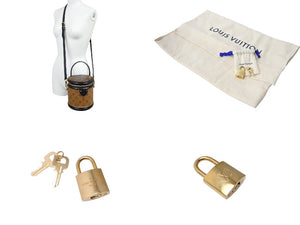 新品同様 LOUIS VUITTON ルイヴィトン カンヌ ショルダーバッグ M43986 モノグラムリバース ブラウン ブラック 中古 66256