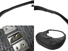 画像をギャラリービューアに読み込む, Christian Dior クリスチャンディオール ワンショルダーバッグ オブリーク柄 ストリートシック ブラック 良品 中古 66267