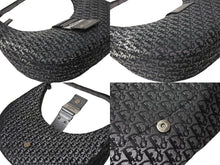 画像をギャラリービューアに読み込む, Christian Dior クリスチャンディオール ワンショルダーバッグ オブリーク柄 ストリートシック ブラック 良品 中古 66267