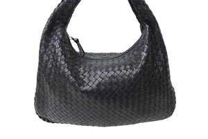 BOTTEGAVENETA ボッテガヴェネタ ワンショルダーバッグ イントレチャート 115653 V0013 1000 レザー ブラック 美品 中古 66274