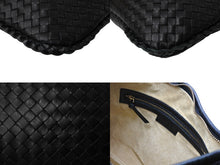 Load image into Gallery viewer, BOTTEGAVENETA ボッテガヴェネタ ワンショルダーバッグ イントレチャート 115653 V0013 1000 レザー ブラック 美品 中古 66274