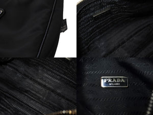 PRADA プラダ ホーボー ワンショルダー RE-EDITION 2005 トライアングル ブラック ナイロン 1NE204 美品 ロゴ 中古 66275 