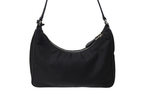 PRADA プラダ ホーボー ワンショルダー RE-EDITION 2005 トライアングル ブラック ナイロン 1NE204 美品 ロゴ 中古 66275 