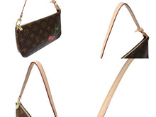 Load image into Gallery viewer, 極美品 LOUIS VUITTON ルイヴィトン 村上隆 モノグラム チェリー ポシェット アクセソワール アクセポ ブラウン ロゴ M95008 中古 66278