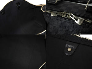 LOUIS VUITTON ルイヴィトン キーポル バンドリエール45 ボストンバッグ ダミエグラフィット N41418 美品 中古 66286